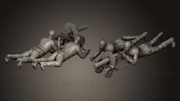 Military figurines (STKW_0150) 3D model for CNC machine